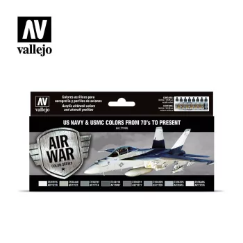   Vallejo - Model Air - US Navy & USMC Colors from 70's to present Paint set