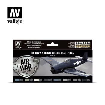   Vallejo - Model Air - US Navy & USMC WWII 1940-1945 Paint set
