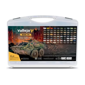   Vallejo - Color Selection. Includes: 74 Model Air colors and 6 auxiliary products. 18 ml