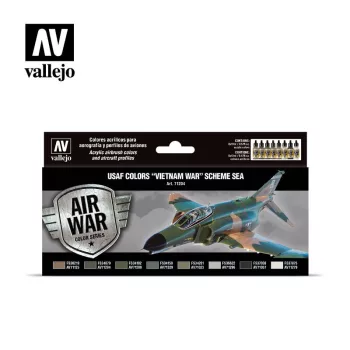   Vallejo - Model Air - USAF Colors Vietnam War Scheme Sea Paint set