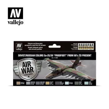   Vallejo - Model Air - Soviet / Russian colors Su-25/39 "Frogfoot" from 80's to present Paint set