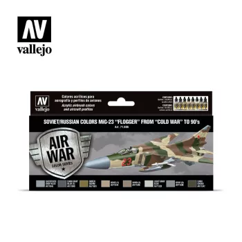  Vallejo - Model Air - Soviet / Russian colors MiG-23 "Flogger" from 70's to 90's Paint set