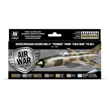   Vallejo - Soviet / Russian colors MiG-21 "Fishbed" from 50's to 90's (8)