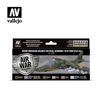   Vallejo - Model Air - Soviet / Russian colors Tactical Schemes 1978-1989 (Part II) Paint set