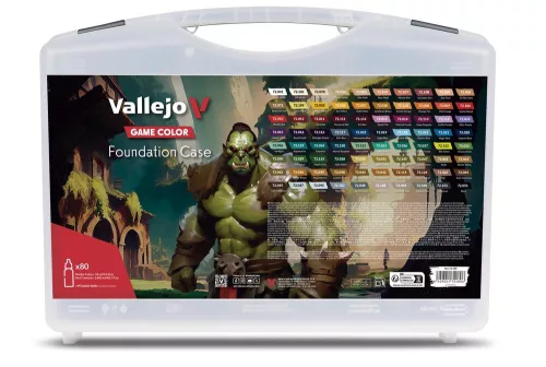 Vallejo - Foundation Case. Includes 80 opaque colors 18 ml