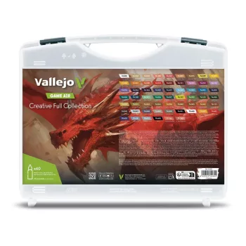   Vallejo - Creative Full Collection. Includes 51 colors 7 primers and 2 auxiliaries 18 ml