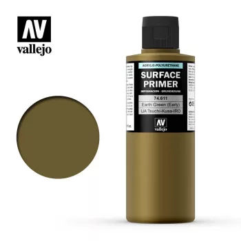   Vallejo - Surface Primer - IJA-Tsuchi-Kusa-IRO Earth Green (early) 200 ml.