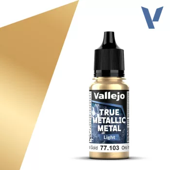 Vallejo - True Metallic Metal Light Imperial Gold 18 ml