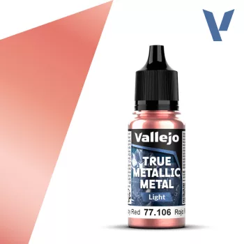 Vallejo - True Metallic Metal Light Ruby Red 18 ml
