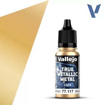 Vallejo - True Metallic Metal Light Arcane Gold 18 ml