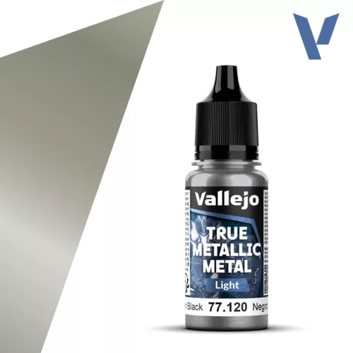 Vallejo - True Metallic Metal Light Obsidian Black 18 ml
