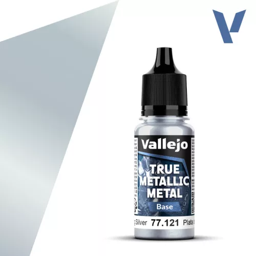 Vallejo - True Metallic Metal Base Sterling Silver 18 ml