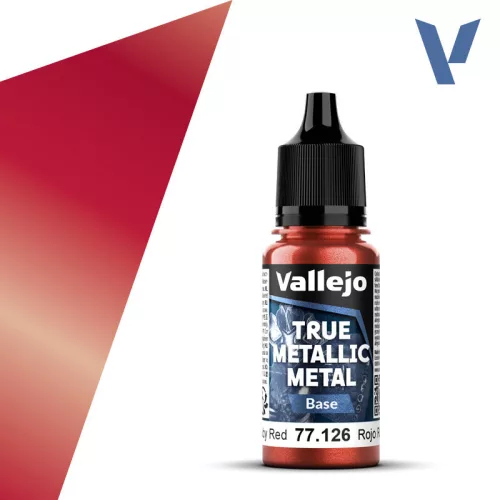 Vallejo - True Metallic Metal Base Ruby Red 18 ml