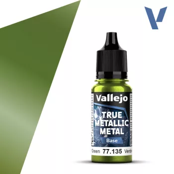 Vallejo - True Metallic Metal Base Amber Green 18 ml