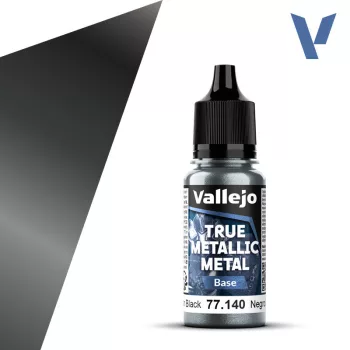 Vallejo - True Metallic Metal Base Obsidian Black 18 ml