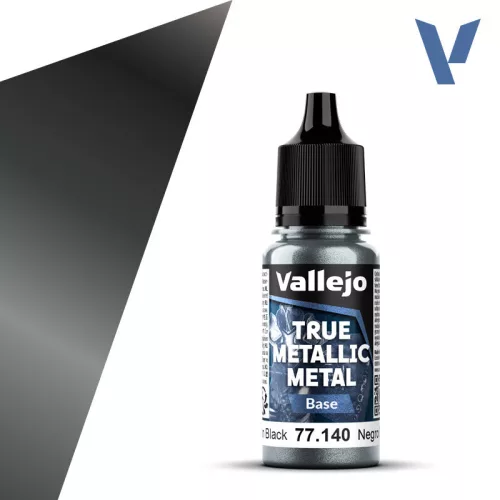 Vallejo - True Metallic Metal Base Obsidian Black 18 ml