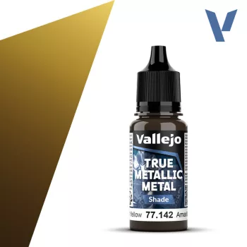 Vallejo - True Metallic Metal Shade Radiant Yellow 18 ml