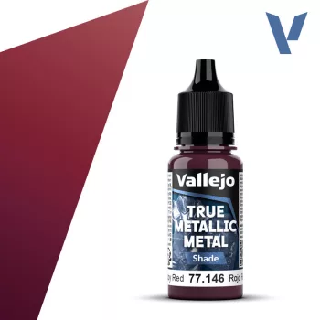 Vallejo - True Metallic Metal Shade Ruby Red 18 ml