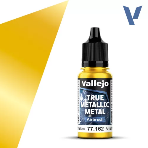 Vallejo - True Metallic Metal Airbrush Radiant Yellow 18 ml