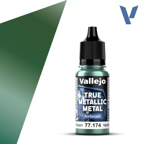Vallejo - True Metallic Metal Airbrush Dusken Green 18 ml