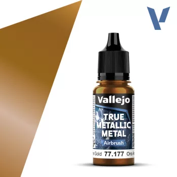 Vallejo - True Metallic Metal Airbrush Arcane Gold 18 ml
