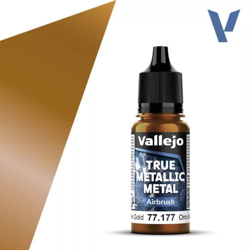 Vallejo - True Metallic Metal Airbrush Arcane Gold 18 ml