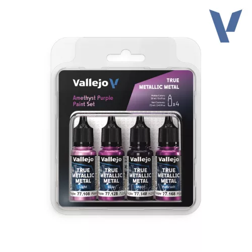 Vallejo - True Metallic Metal Amethyst Purple Paint Set
