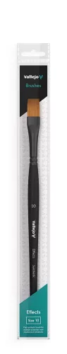Vallejo - Flat Rectangular Synthetic Brush No. 10