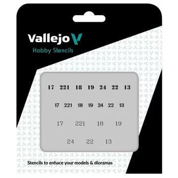 Vallejo - Soviet Numbers WWII 125 x 125 mm