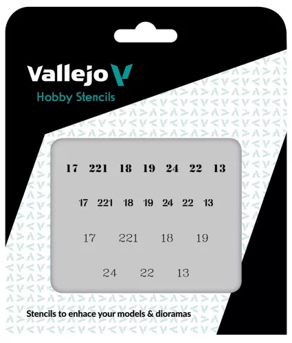 Vallejo - Soviet Numbers WWII 125 x 125 mm