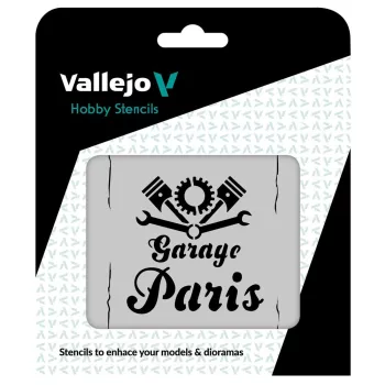 Vallejo - Vintage Garage Sign 125 x 125 mm