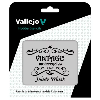 Vallejo - Vintage Motorcycles Sign 125 x 125 mm
