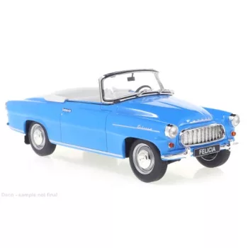   WHITEBOX - 1:24 Skoda Felicia Cabriolet Light Blue 1970 - WHITE BOX
