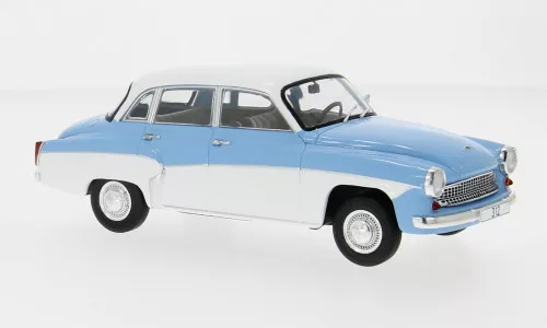 WHITEBOX - Wartburg 312, hellblau/weiss, 1965, 1:24