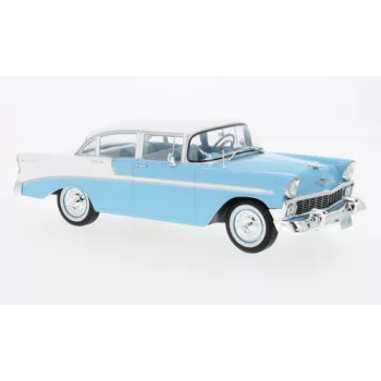   WHITEBOX - Chevrolet Bel Air 4-Door HardTop, hellblau/weiss, 1956, 1:24
