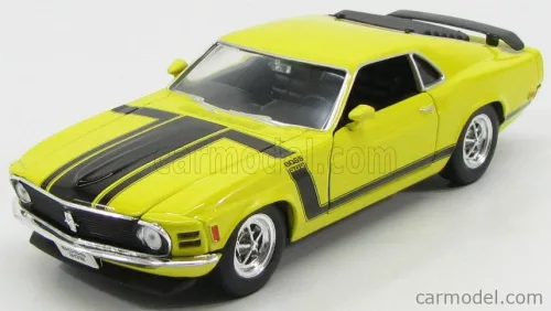 Welly - Ford Usa Mustang Boss 302 1970 Yellow Black