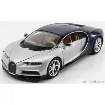 Welly - Bugatti Chiron Le Patron 2016 Silver Blue