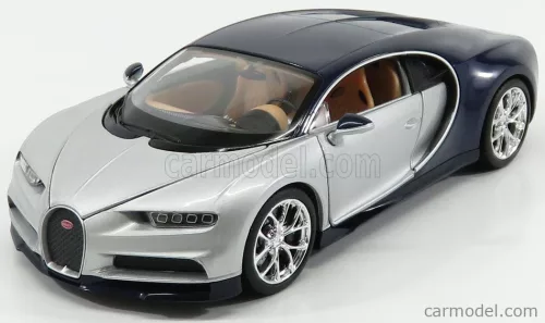 Welly - Bugatti Chiron Le Patron 2016 Silver Blue
