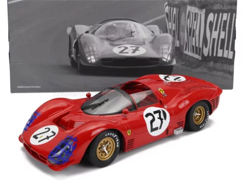 Werk 83 - FERRARI 330 P3 4.0L V12 SPIDER TEAM N.A.R.T. NORTH AMERICAN RACING N 27 24h LE MANS 1966 PEDRO RODRIGUEZ - RICHIE GINTHER RED
