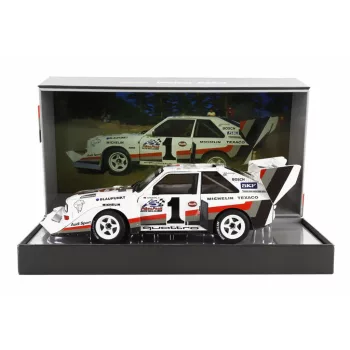   Werk 83 - AUDI QUATTRO SPORT S1 E2 N 1 WINNER RALLY PIKES PEAK HILL CLIMB 1987 WALTER ROHRL YELLOW WHITE RED 