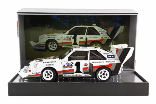 Werk 83 - AUDI QUATTRO SPORT S1 E2 N 1 WINNER RALLY PIKES PEAK HILL CLIMB 1987 WALTER ROHRL YELLOW WHITE RED 