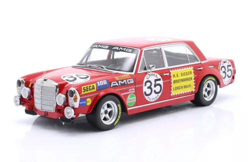 Werk 83 - Mercedes-Benz 300 SEL 6.3 AMG "rote Sau" Team AMG Motorsport #35 Hans Heyer Clemens Schickentanz 2nd 24h Spa 1971