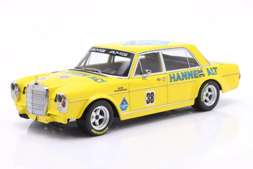 Werk 83 - MERCEDES BENZ 300 SEL 6.8 TEAM HANNEN ALT N 38 HOCKENHEIM 1971 HANS HEYER YELLOW