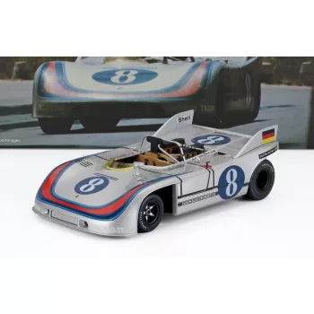   Werk 83 - PORSCHE SPIDER TEAM MARTINI RACING N 8 TARGA FLORIO 1971 VIC ELFORD - GERARD LARROUSSE SILVER BLUE