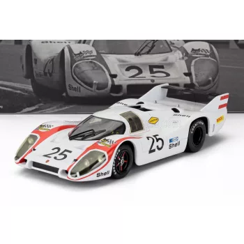   Werk 83 - PORSCHE 917LH 4.5L TEAM PORSCHE SYSTEM ENGENEERING N 25 POLE POSITION 24h LE MANS 1970 VIC ELFORD - KURT AHRENS WHITE RED