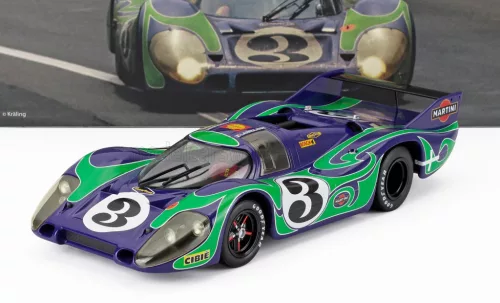 Werk 83 - PORSCHE 917LH 4.5L TEAM MARTINI RACING INTERNATIONAL N 3 2nd 24h LE MANS 1970 GERARD LARROUSSE - WILLI KAUHSEN BLUE GREEN