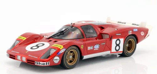 Werk 83 - FERRARI 512S 5.0L V12 LONG TAIL TEAM SEFAC SPA FERRARI N 8 24h LE MANS 1970 ARTURO MERZIARIO - CLAY REGAZZONI RED