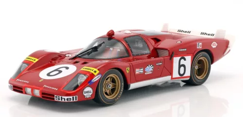 Werk 83 - FERRARI 512S 5.0L V12 LONG TAIL TEAM SEFAC SPA FERRARI N 6 24h LE MANS 1970 IGNAZIO GIUNTI - NINO VACCARELLA RED