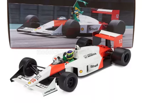 Werk 83 - McLAREN F1 MP HONDA N 12 (AYRTON SENNA'S CAR) DEMO RUN INTERLAGOS BRAZILIAN GP 2019 BRUNO SENNA WHITE RED
