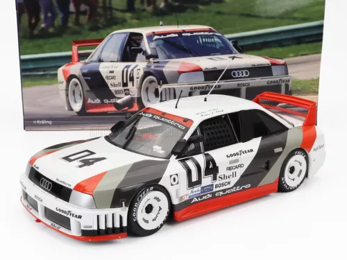 Werk 83 - AUDI 90 QUATTRO TEAM AUDI SPORT N 4 MILLER HIGH LIFE 500km IMSA 1989 WALTER ROHRL - HANS JOACHIM STUCK  WHITE GREY RED